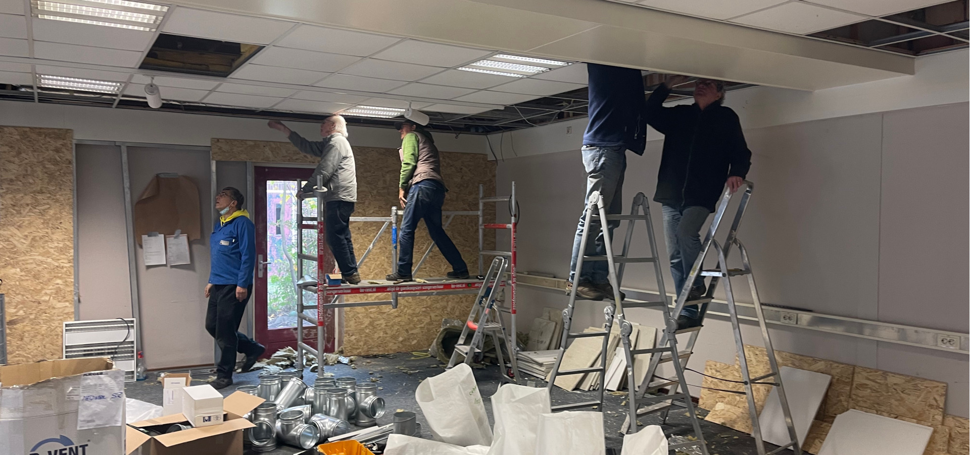 Tweede update van de verbouwing