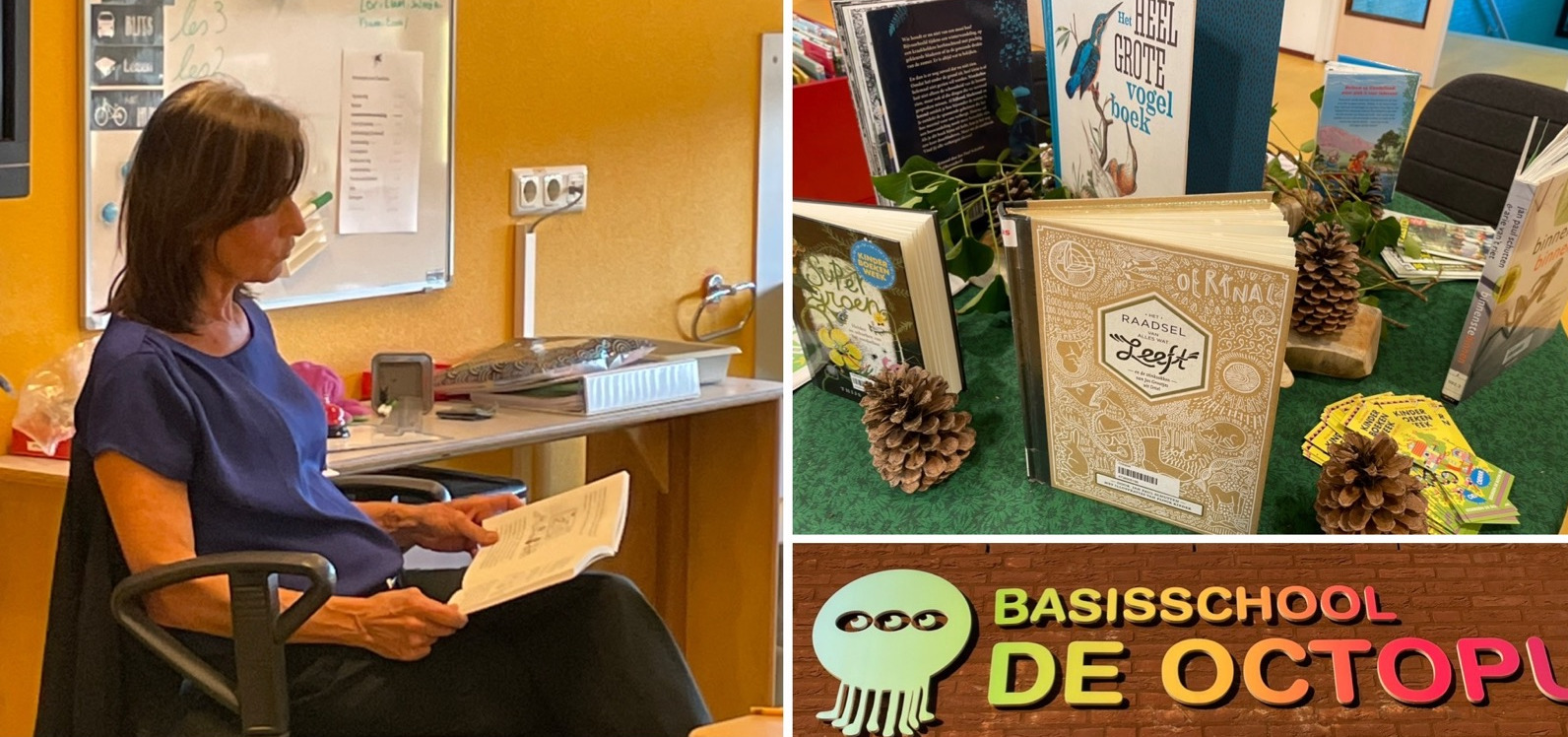 Voorlezen bij basisschool de Octopus in Swalmen